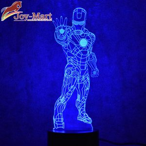 đèn led 3d iron man