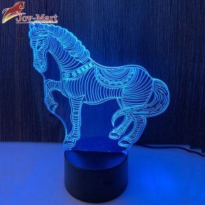 đèn led ngựa vằn khắc 3d