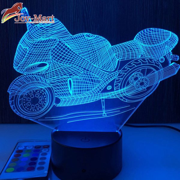 đèn led 3d xe máy mô tô
