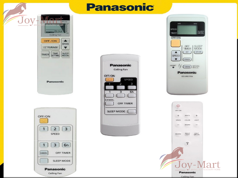 Các loại remote quạt Panasonic