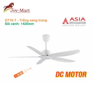quạt trần qt16 trắng asia
